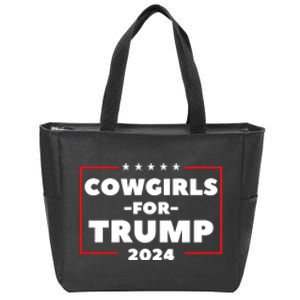 Cowgirls For Trump 2024 Zip Tote Bag