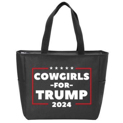 Cowgirls For Trump 2024 Zip Tote Bag