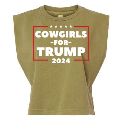 Cowgirls For Trump 2024 Garment-Dyed Women's Muscle Tee