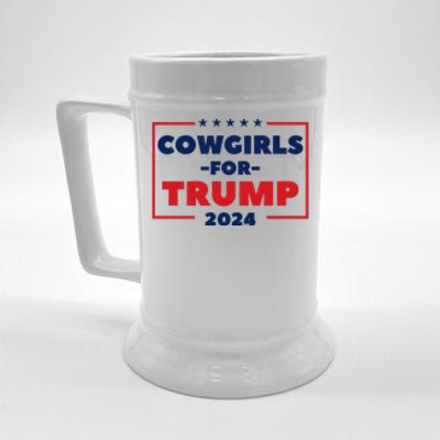 Cowgirls For Trump 2024 Beer Stein