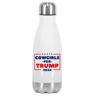 Cowgirls For Trump 2024 Stainless Steel Insulated Water Bottle