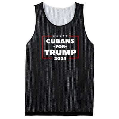 Cubans For Trump 2024 Mesh Reversible Basketball Jersey Tank