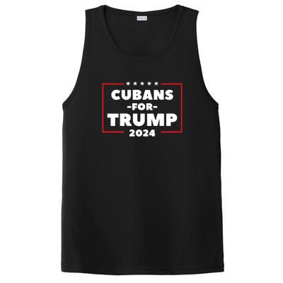 Cubans For Trump 2024 PosiCharge Competitor Tank