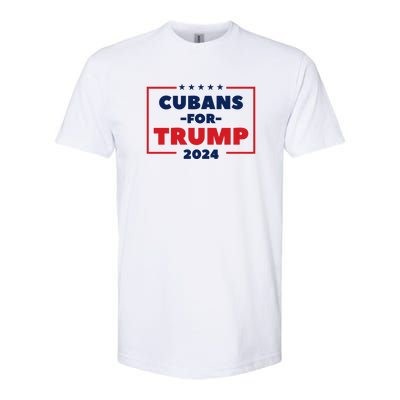 Cubans For Trump 2024 Softstyle CVC T-Shirt