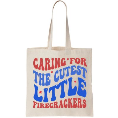 Caring For The Cutest Little Firecrackers 4th Of July Bag