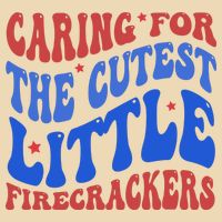 Caring For The Cutest Little Firecrackers 4th Of July Zip Tote Bag