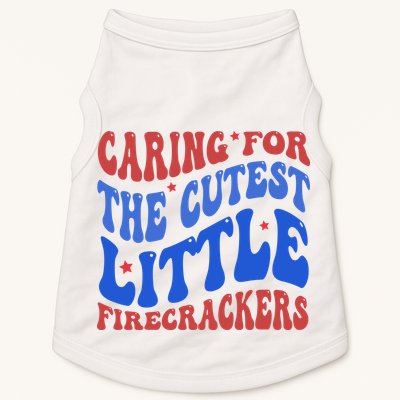 Caring For The Cutest Little Firecrackers 4th Of July Doggie Tank