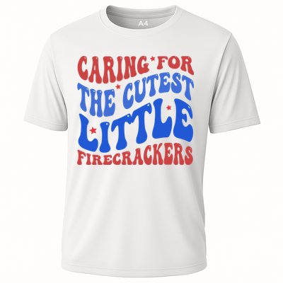 Caring For The Cutest Little Firecrackers 4th Of July Performance Shirt