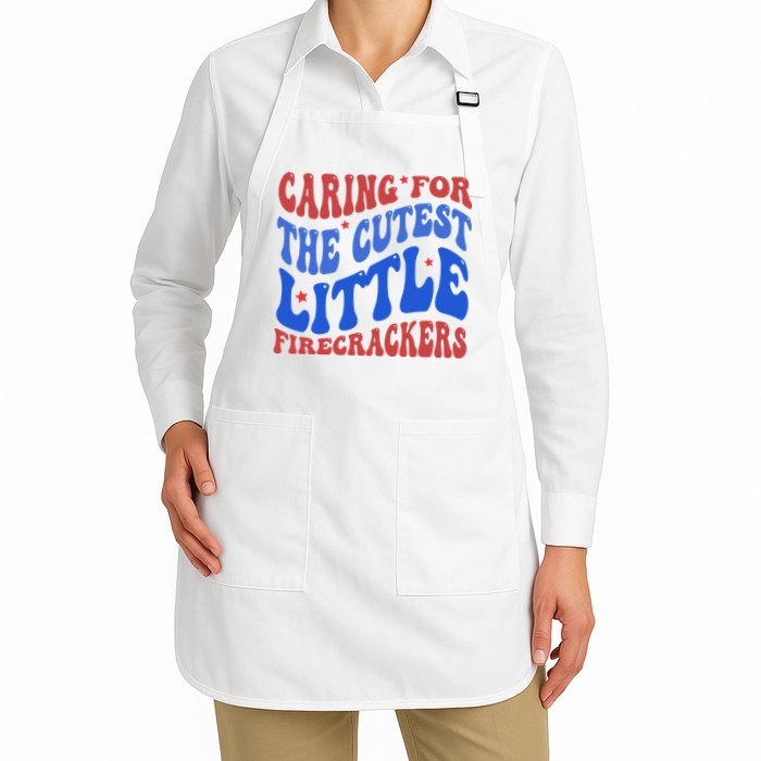Caring For The Cutest Little Firecrackers 4th Of July Apron