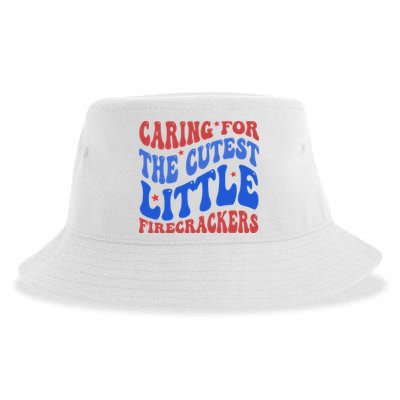 Caring For The Cutest Little Firecrackers 4th Of July Sustainable Bucket Hat