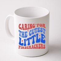 Caring For The Cutest Little Firecrackers 4th Of July Mug