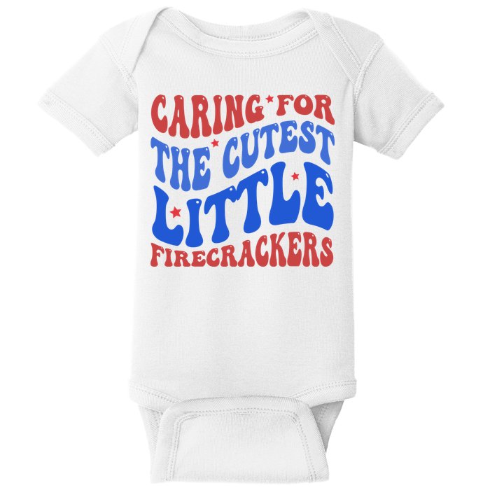 Caring For The Cutest Little Firecrackers 4th Of July Baby Bodysuit
