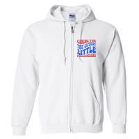 Caring For The Cutest Little Firecrackers 4th Of July Full Zip Hoodie