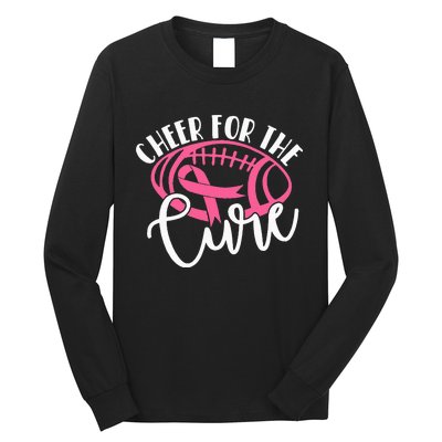 Cheer For The Cure Pink Breast Cancer Awareness  Long Sleeve Shirt