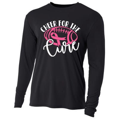 Cheer For The Cure Pink Breast Cancer Awareness  Cooling Performance Long Sleeve Crew