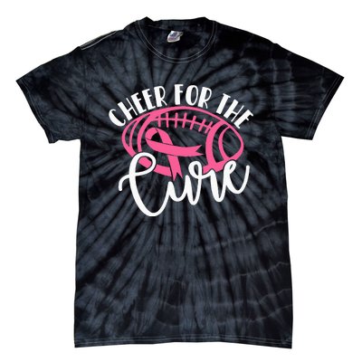 Cheer For The Cure Pink Breast Cancer Awareness  Tie-Dye T-Shirt