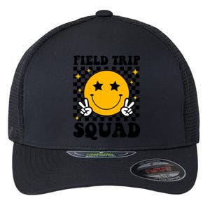 Checkered Field Trip Squad Smiley Face Flexfit Unipanel Trucker Cap