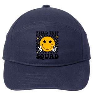 Checkered Field Trip Squad Smiley Face 7-Panel Snapback Hat