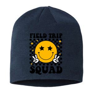 Checkered Field Trip Squad Smiley Face Sustainable Beanie