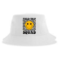 Checkered Field Trip Squad Smiley Face Sustainable Bucket Hat