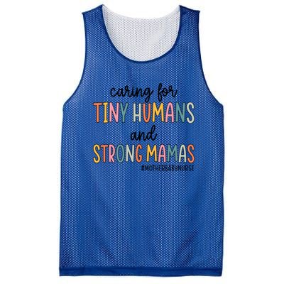 Caring For Tiny Hu And Strong Mamas Mother Nurse Funny Gift Mesh Reversible Basketball Jersey Tank