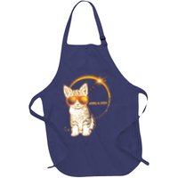 Cool Funny Total Solar Eclipse April 8 2024 Sunglasses Cat Kitten Apron