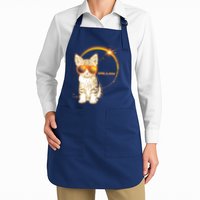 Cool Funny Total Solar Eclipse April 8 2024 Sunglasses Cat Kitten Apron