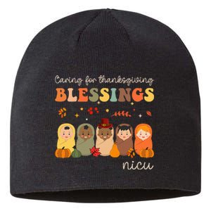 Caring For Thanksgiving Blessings Neonatal Nicu Nurse Fall Sustainable Beanie