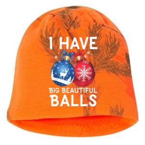 Christmas Funny Tees I Have Big Beautiful Balls Xmas Gift Kati - Camo Knit Beanie