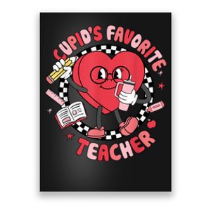 Cupids Favorite Teacher Cute Heart Valentines Day Poster