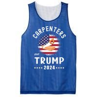 Carpenters For Trump 2024 American Flag Vote Trump Gift Mesh Reversible Basketball Jersey Tank