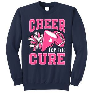 Cheer For The Cure Breast Cancer Awareness Cheerleader Funny Sweatshirt