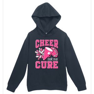 Cheer For The Cure Breast Cancer Awareness Cheerleader Funny Urban Pullover Hoodie