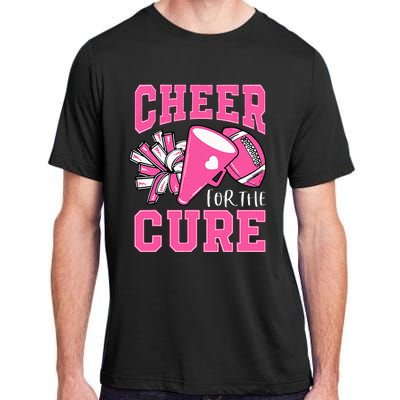 Cheer For The Cure Breast Cancer Awareness Cheerleader Funny Adult ChromaSoft Performance T-Shirt