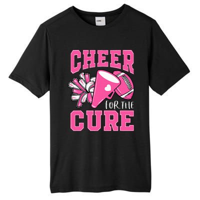 Cheer For The Cure Breast Cancer Awareness Cheerleader Funny Tall Fusion ChromaSoft Performance T-Shirt