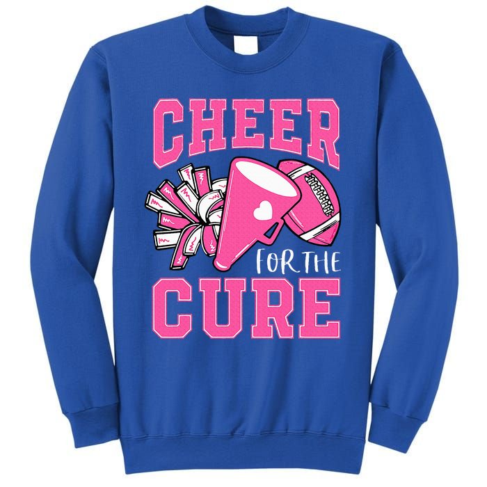 Cheer For The Cure Breast Cancer Awareness Cheerleader Funny Sweatshirt