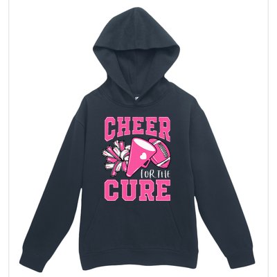 Cheer For The Cure Breast Cancer Awareness Cheerleader Funny Urban Pullover Hoodie