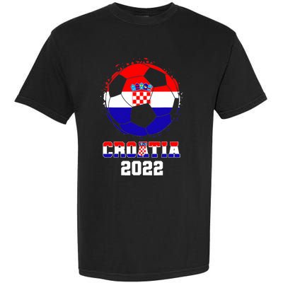 Croatia Football Team - Croatian Flag Football Soccer Fans Garment-Dyed Heavyweight T-Shirt