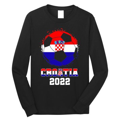 Croatia Football Team - Croatian Flag Football Soccer Fans Long Sleeve Shirt