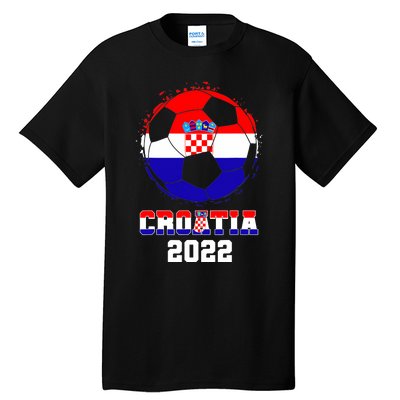 Croatia Football Team - Croatian Flag Football Soccer Fans Tall T-Shirt