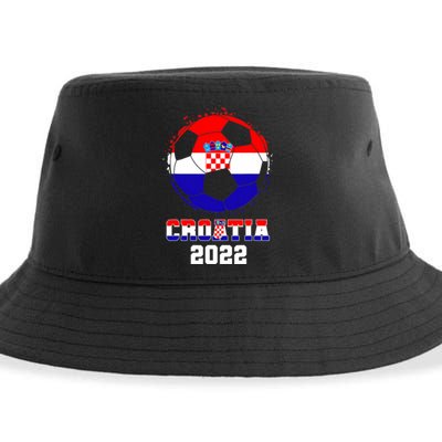 Croatia Football Team - Croatian Flag Football Soccer Fans Sustainable Bucket Hat