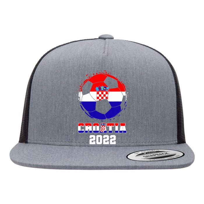 Croatia Football Team - Croatian Flag Football Soccer Fans Flat Bill Trucker Hat