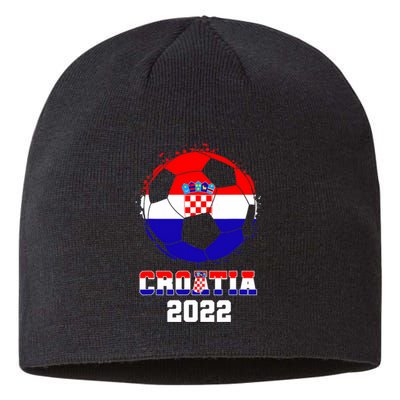 Croatia Football Team - Croatian Flag Football Soccer Fans Sustainable Beanie