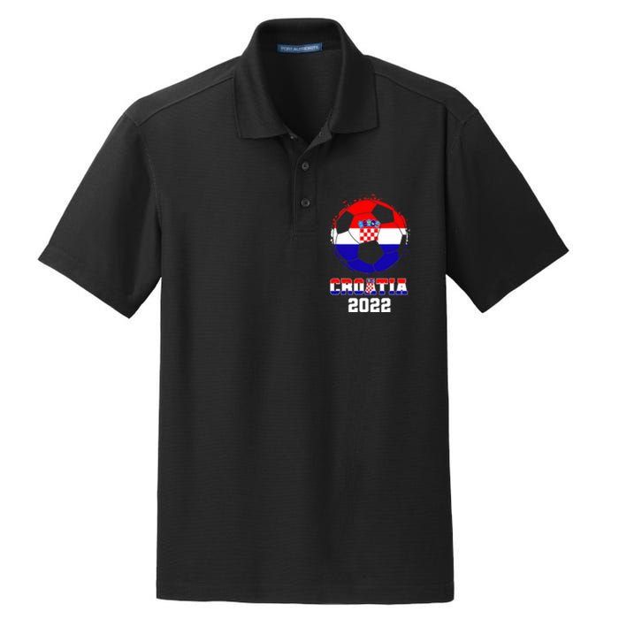 Croatia Football Team - Croatian Flag Football Soccer Fans Dry Zone Grid Polo