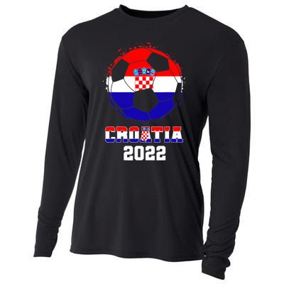 Croatia Football Team - Croatian Flag Football Soccer Fans Cooling Performance Long Sleeve Crew