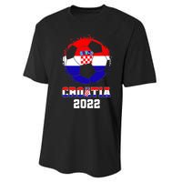 Croatia Football Team - Croatian Flag Football Soccer Fans Performance Sprint T-Shirt