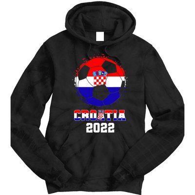 Croatia Football Team - Croatian Flag Football Soccer Fans Tie Dye Hoodie