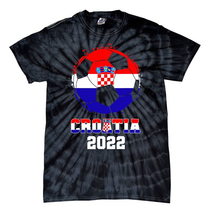 Croatia Football Team - Croatian Flag Football Soccer Fans Tie-Dye T-Shirt