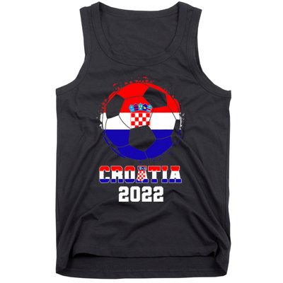 Croatia Football Team - Croatian Flag Football Soccer Fans Tank Top