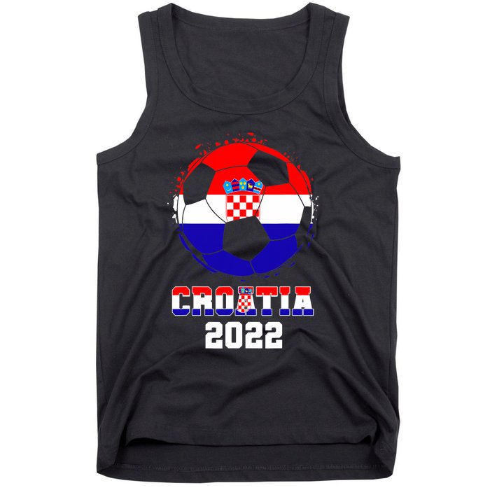 Croatia Football Team - Croatian Flag Football Soccer Fans Tank Top